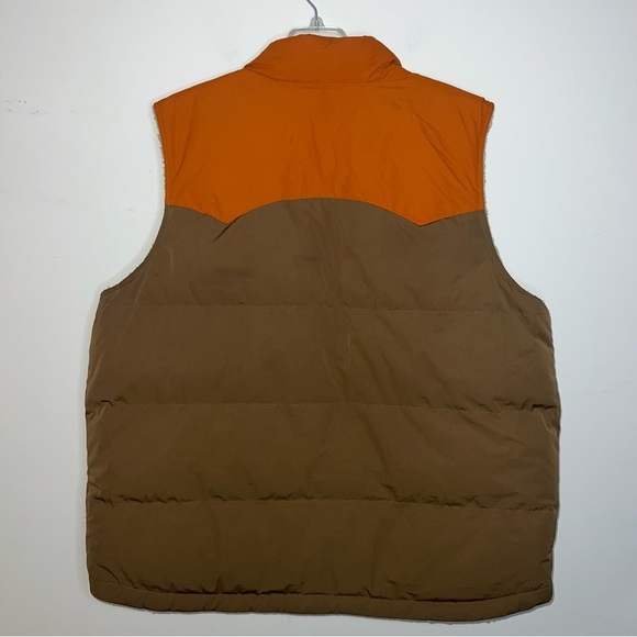 Patagonia Bivy Down Vest Reversible Size Brown and Orange Size 2X - Picture 10 of 15